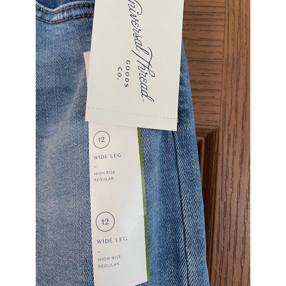 NWT Universal Thread Size 12 High-Rise Wide Leg Waist 16-18” Inseam 32” - Picture 3 of 6